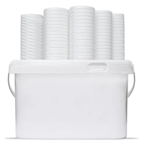 10L Plastic Bucket Rectangular Tamperproof with Handle and Lid