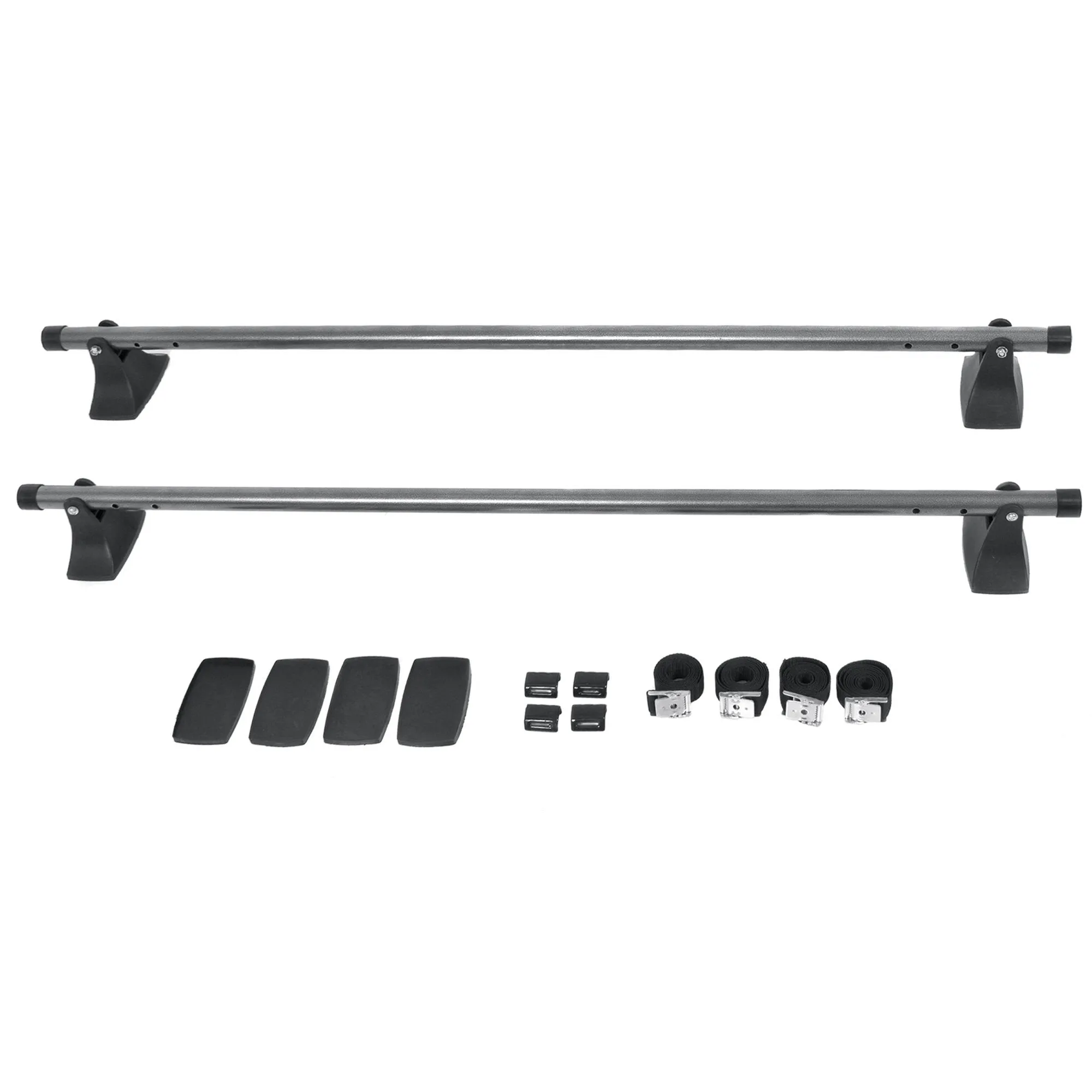 48in Adjustable Crossbar Cargo Luggage Rack - Gray/Black