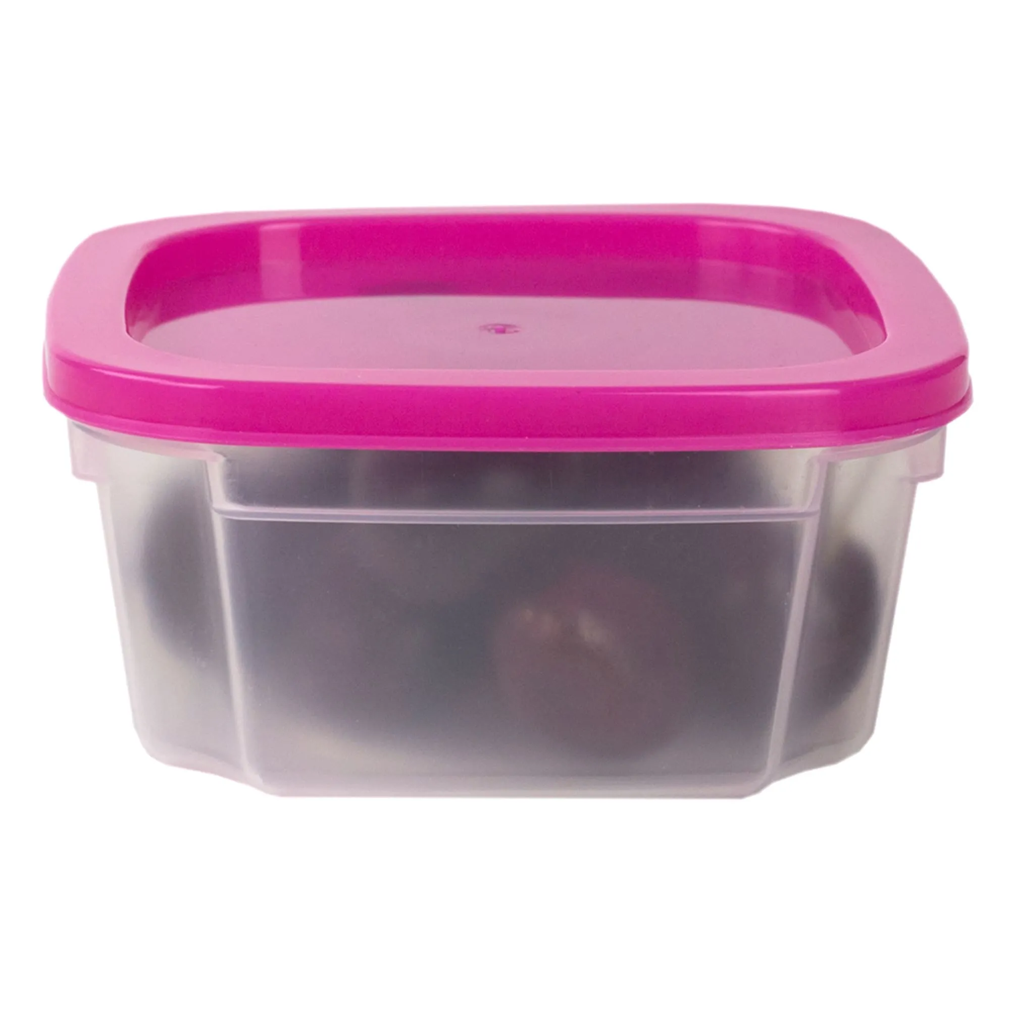 7 Piece Plastic Food Storage Container Set with Multi-Colored Lids