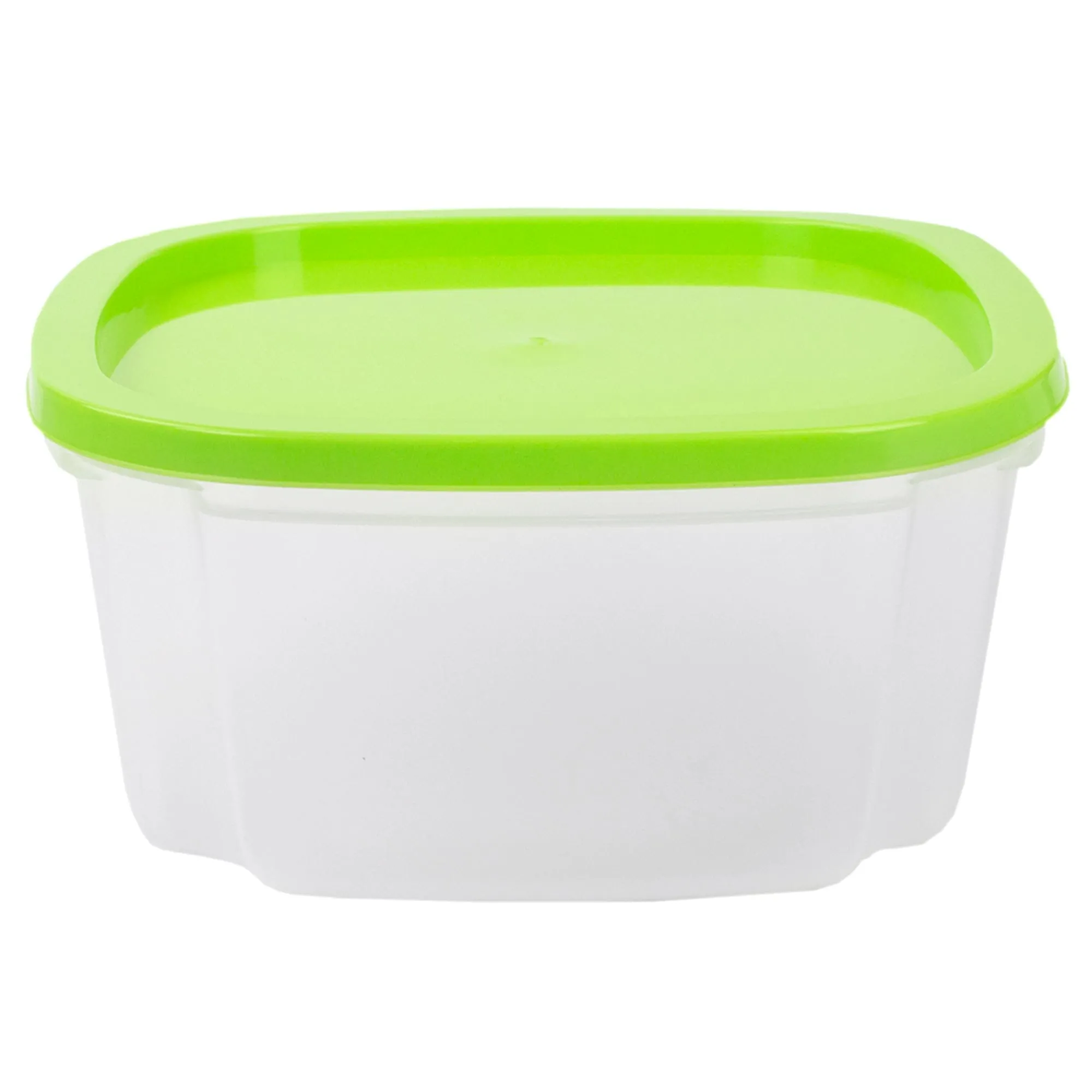 7 Piece Plastic Food Storage Container Set with Multi-Colored Lids