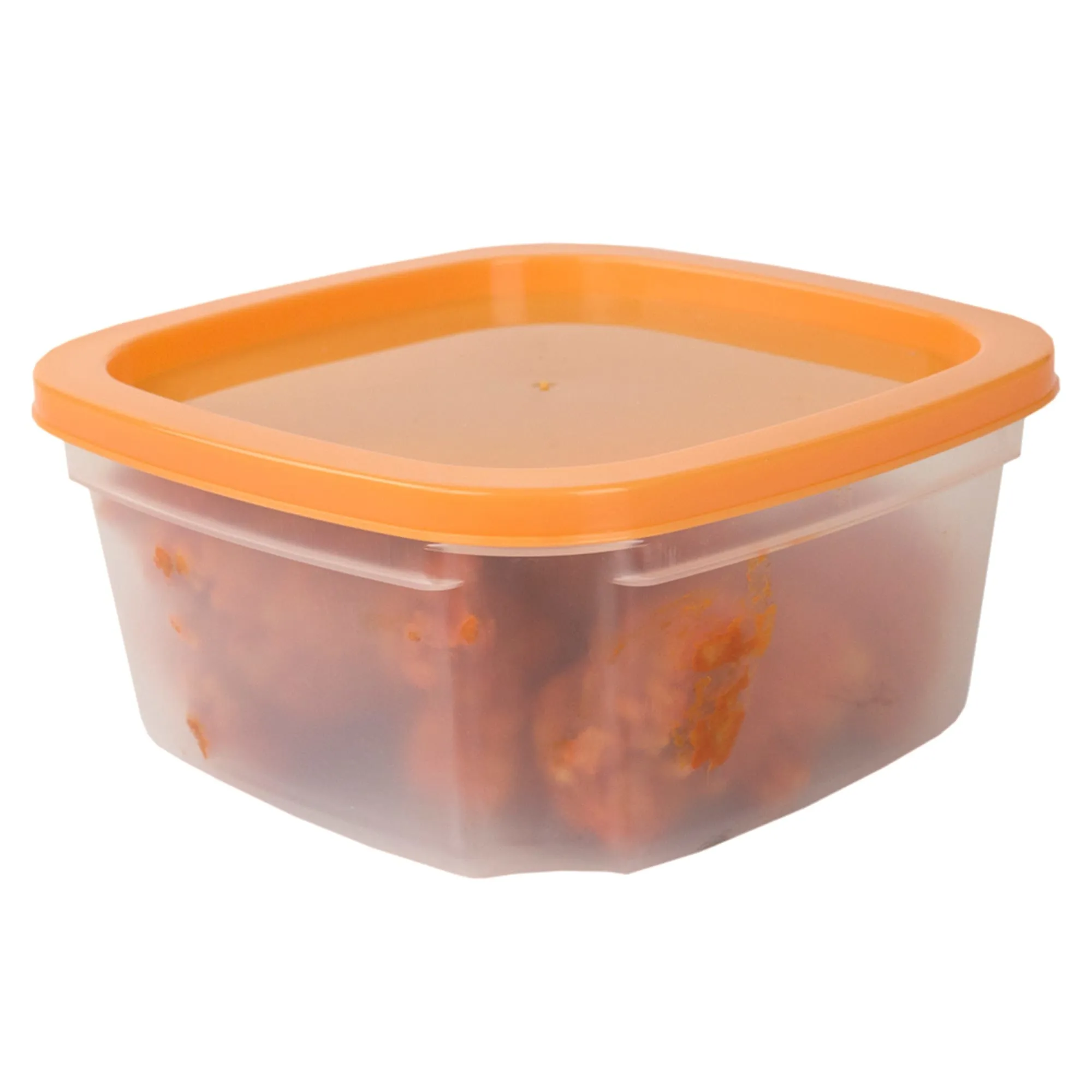 7 Piece Plastic Food Storage Container Set with Multi-Colored Lids