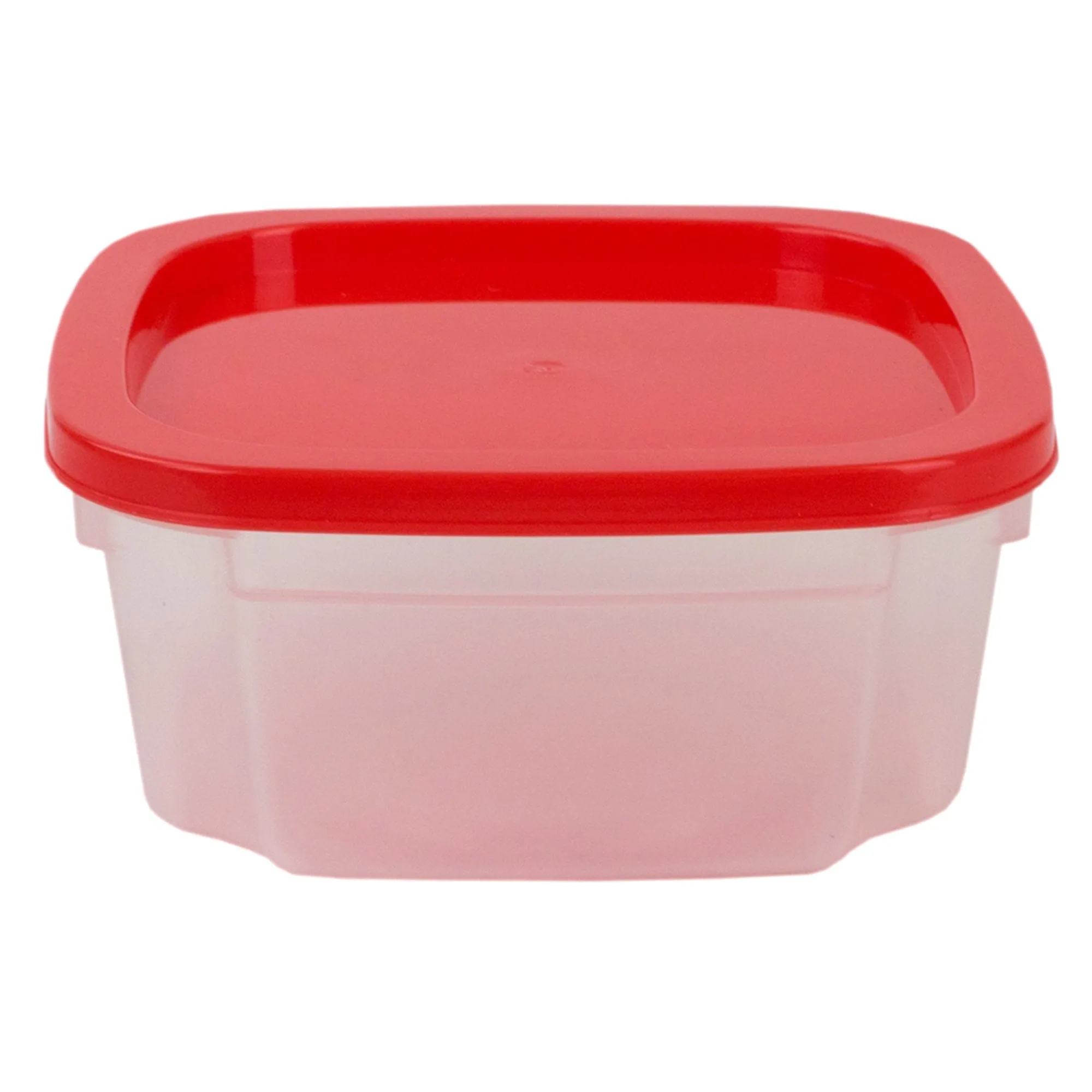 7 Piece Plastic Food Storage Container Set with Multi-Colored Lids