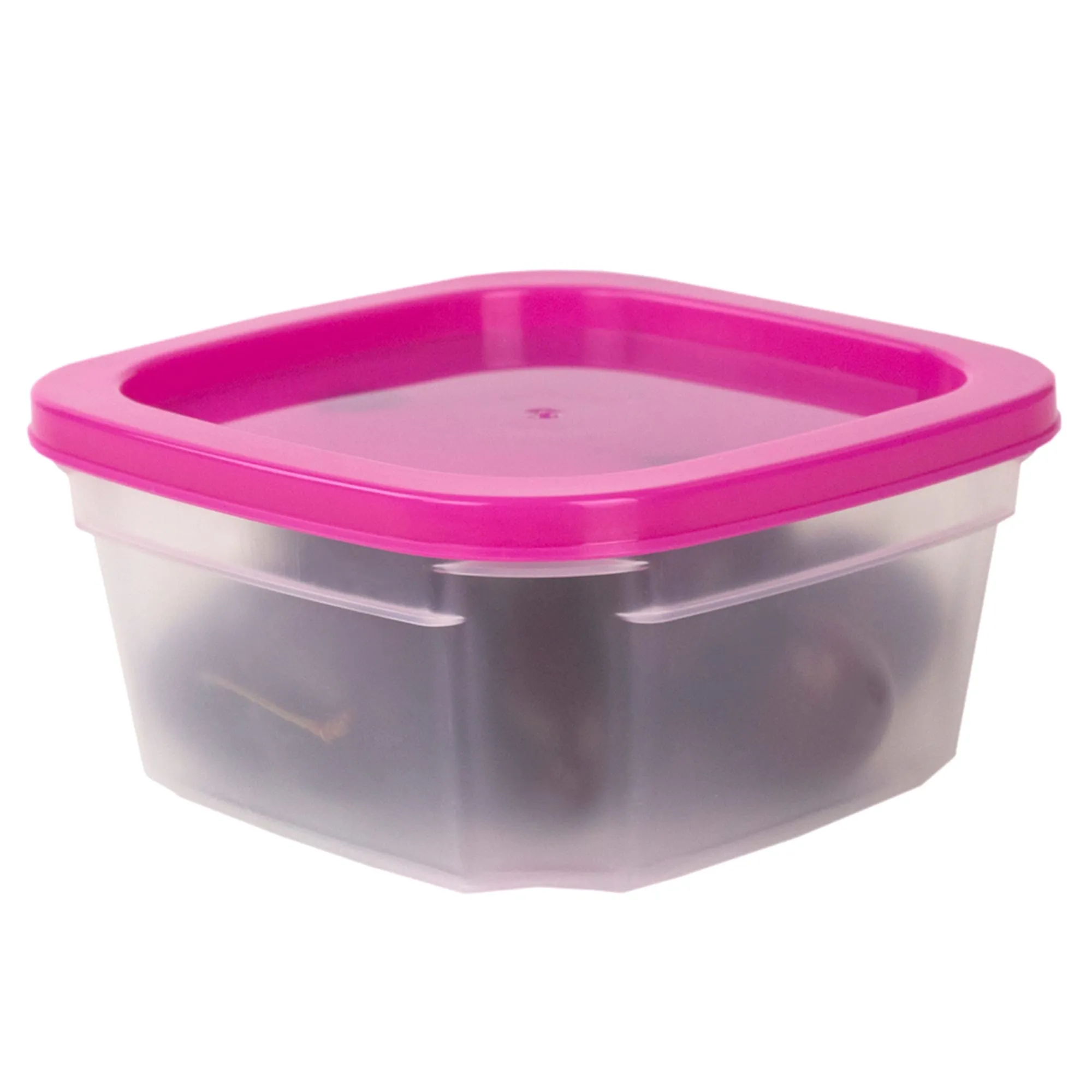 7 Piece Plastic Food Storage Container Set with Multi-Colored Lids