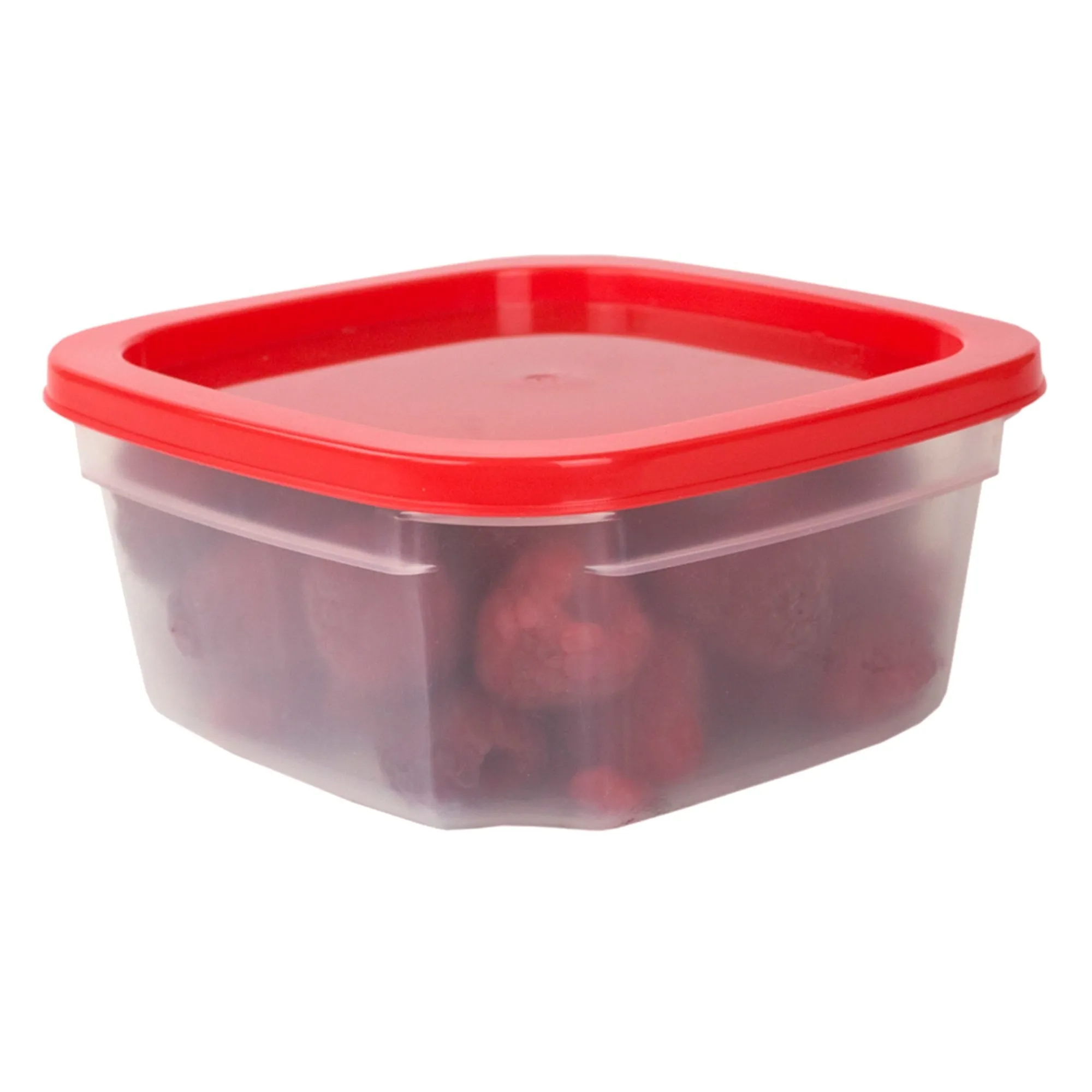 7 Piece Plastic Food Storage Container Set with Multi-Colored Lids