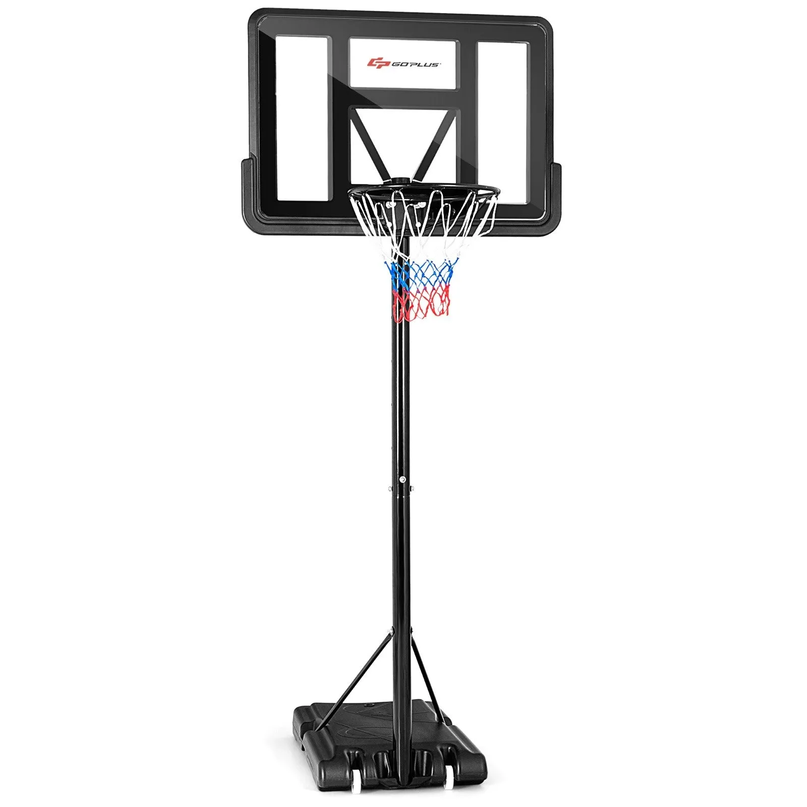 Adjustable Portable Basketball Hoop Stand with Shatterproof Backboard Wheels