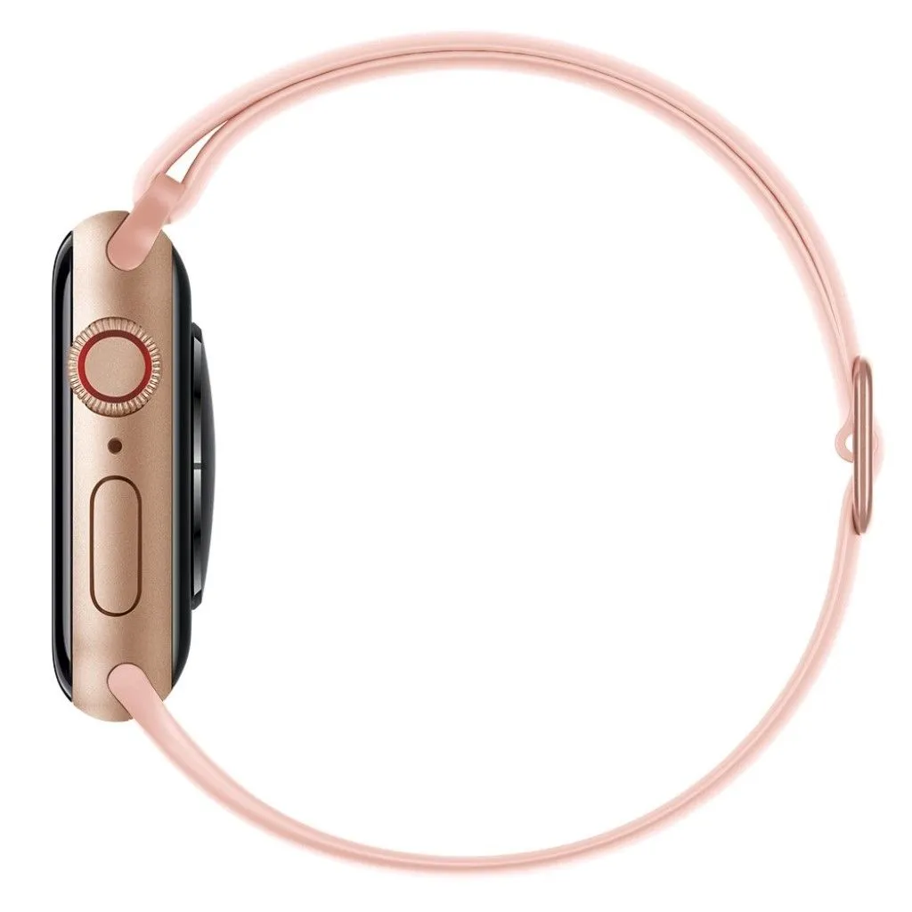 Apple Watch 44mm adjustable silicone watch strap - Pink