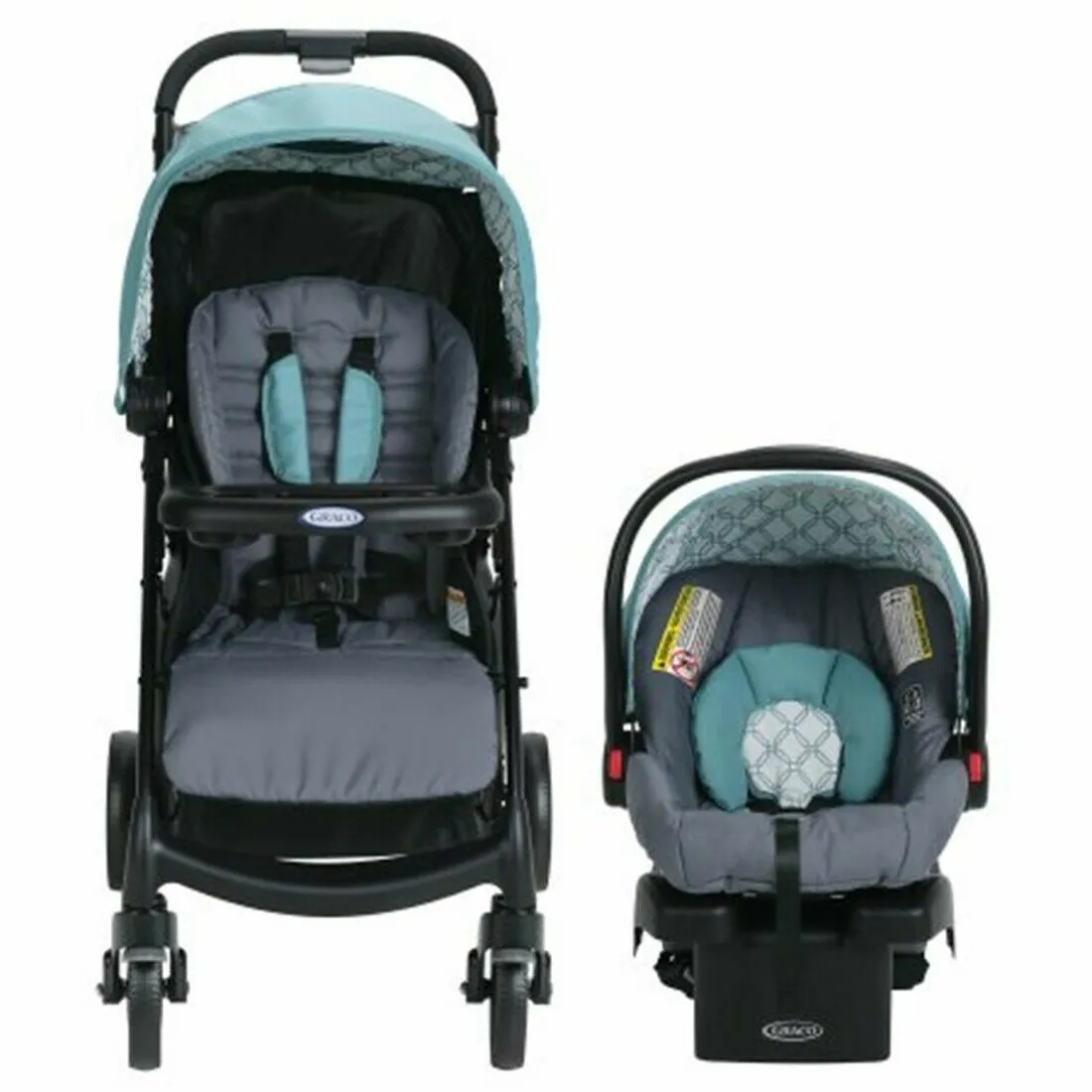 Baby Stroller with Car Seat Travel System Playard Infant Chair Bouncer Combo New