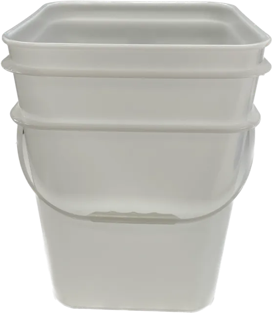 BASE ONLY! Space Saver, 15L with Plastic Handle, White