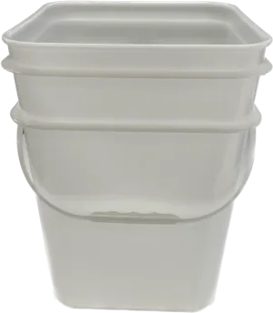 BASE ONLY! Space Saver, 15L with Plastic Handle, White