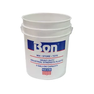 Bon Tool Bucket - Plastic White 5 Gallon