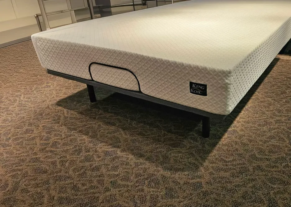 [BUNDLE DEAL] King Koil Adjustable Base, Memory Foam Mattress & 2 Memory Foam Pillows