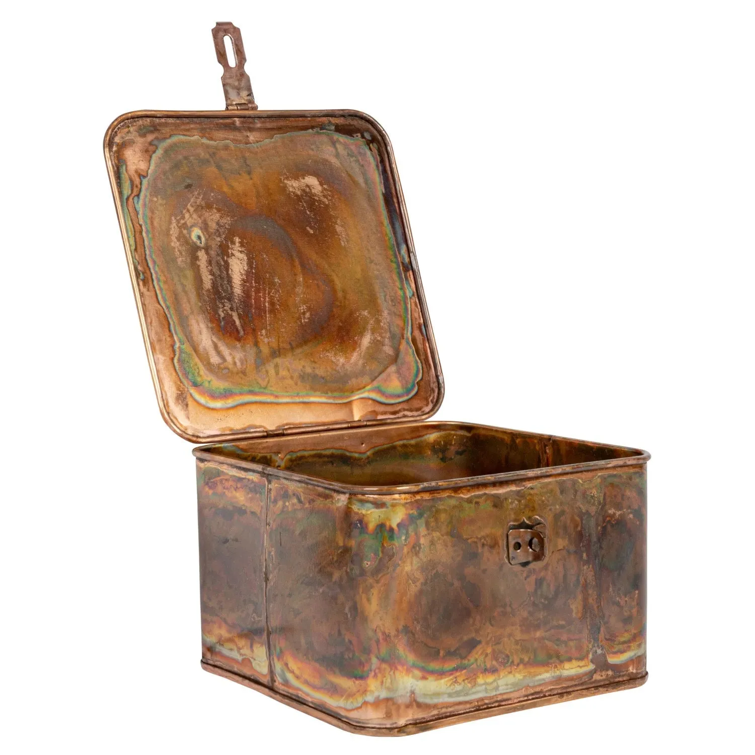 Burnt Copper Decorative Metal Box Set