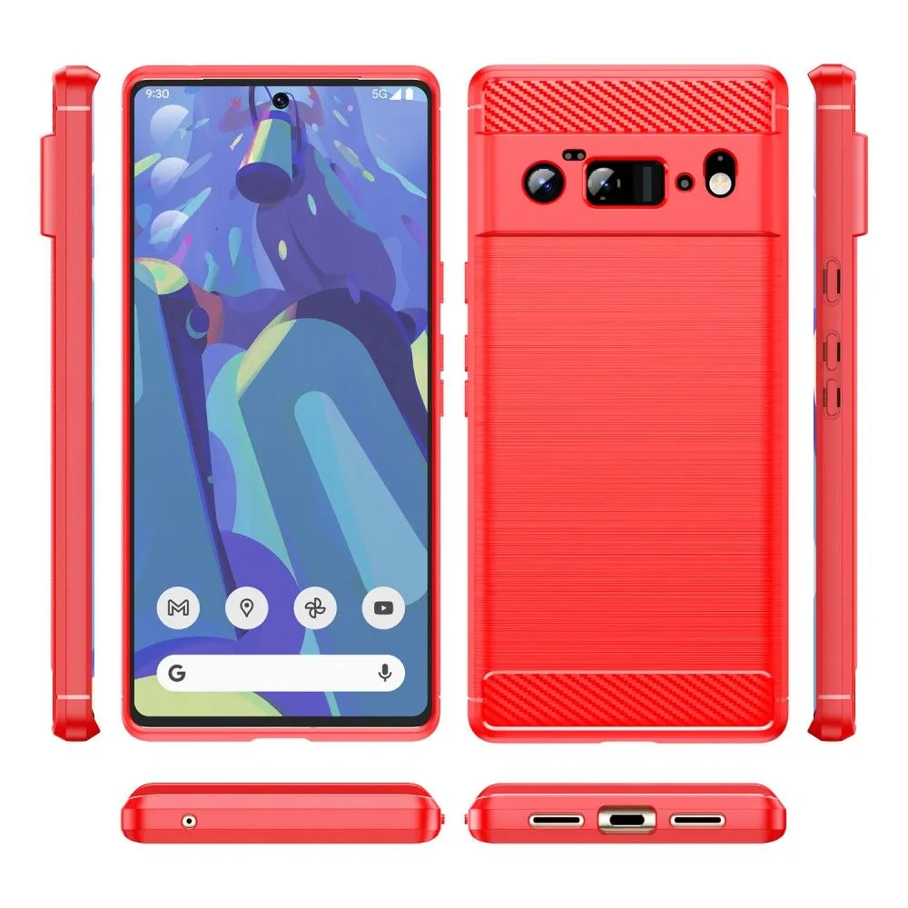 Carbon Flex case - Google Pixel 6 Pro - Red