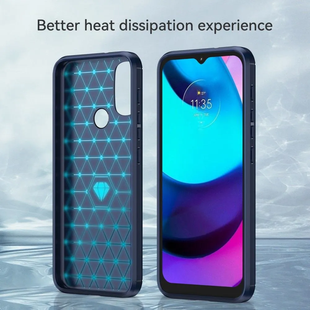 Carbon Flex case - Motorola Moto E30 / E20 / E40 - Blue