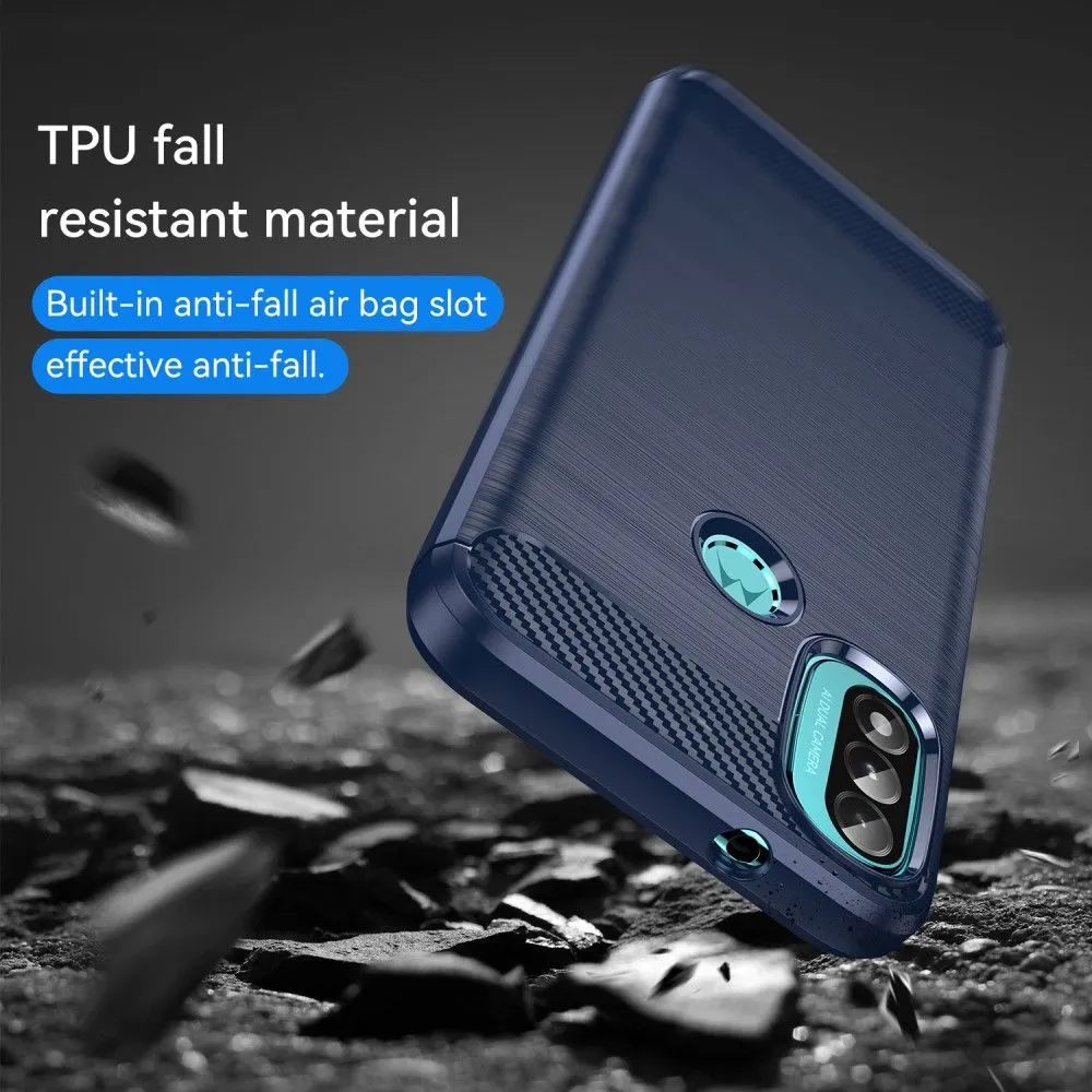 Carbon Flex case - Motorola Moto E30 / E20 / E40 - Blue