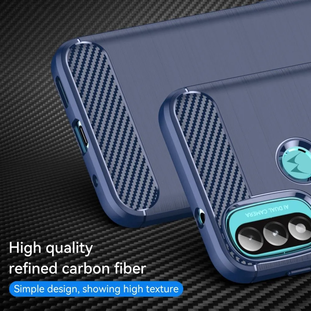 Carbon Flex case - Motorola Moto E30 / E20 / E40 - Blue