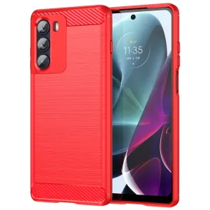 Carbon Flex case - Motorola Moto G200 5G / Edge S30 - Red