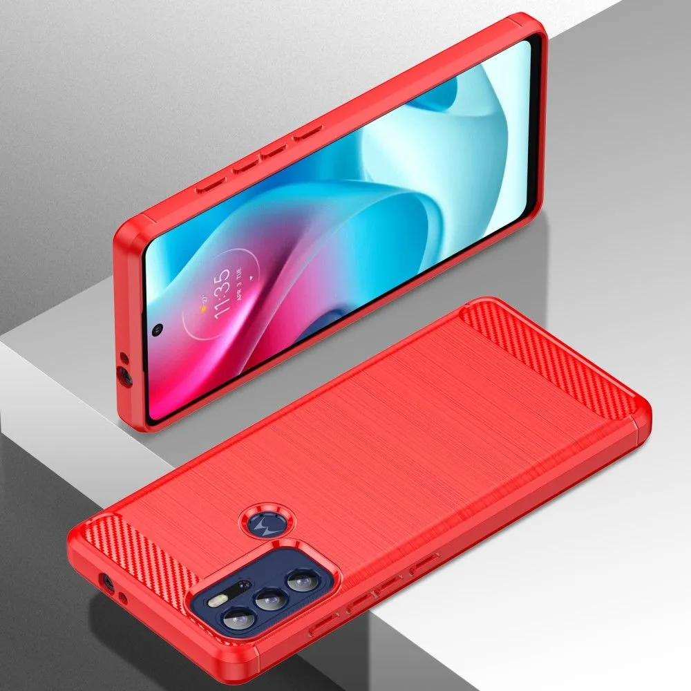 Carbon Flex case - Motorola Moto G60s / G60 - Red