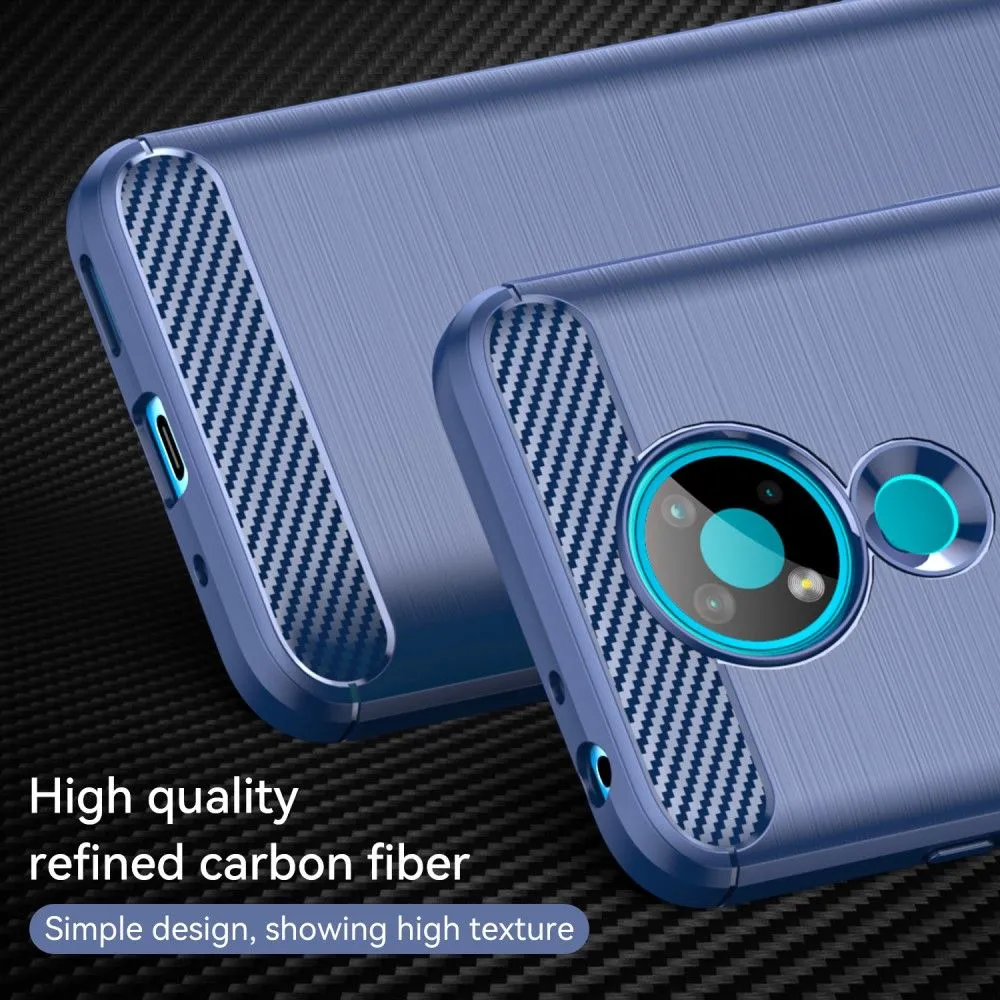 Carbon Flex case - Nokia 3.4 - Blue