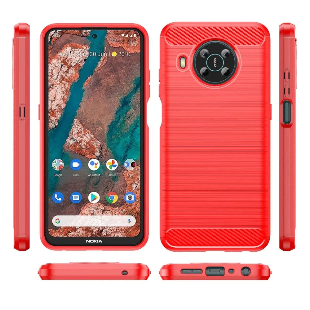 Carbon Flex case - Nokia X10 / X20 - Red