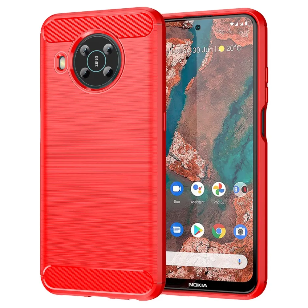 Carbon Flex case - Nokia X10 / X20 - Red