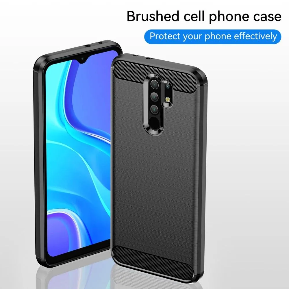 Carbon Flex case - Xiaomi Poco M2 Reloaded / M2 / Redmi 9 - Black