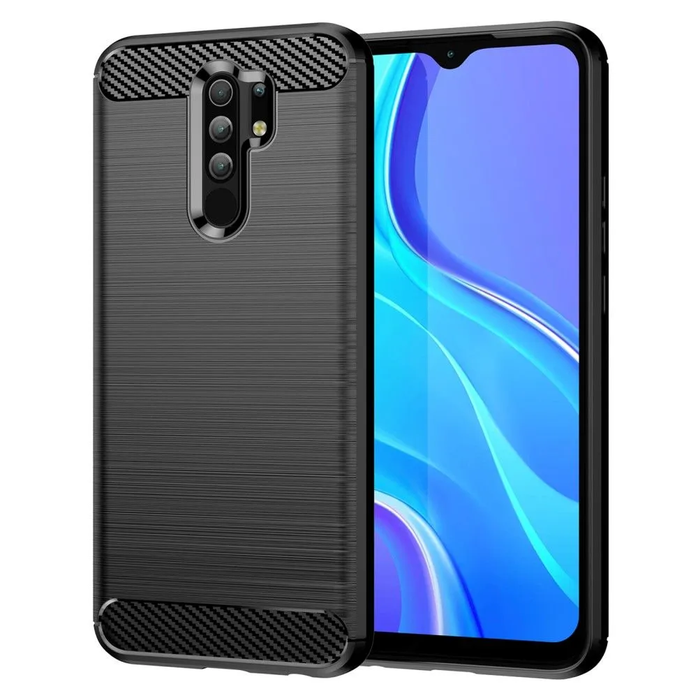 Carbon Flex case - Xiaomi Poco M2 Reloaded / M2 / Redmi 9 - Black