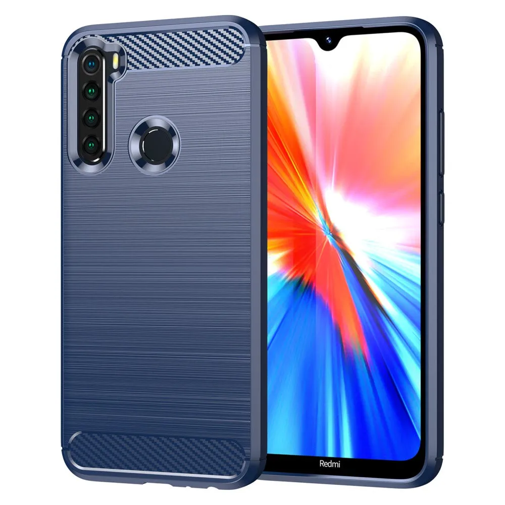 Carbon Flex case - Xiaomi Redmi Note 8 2021 / Note 8 - Blue