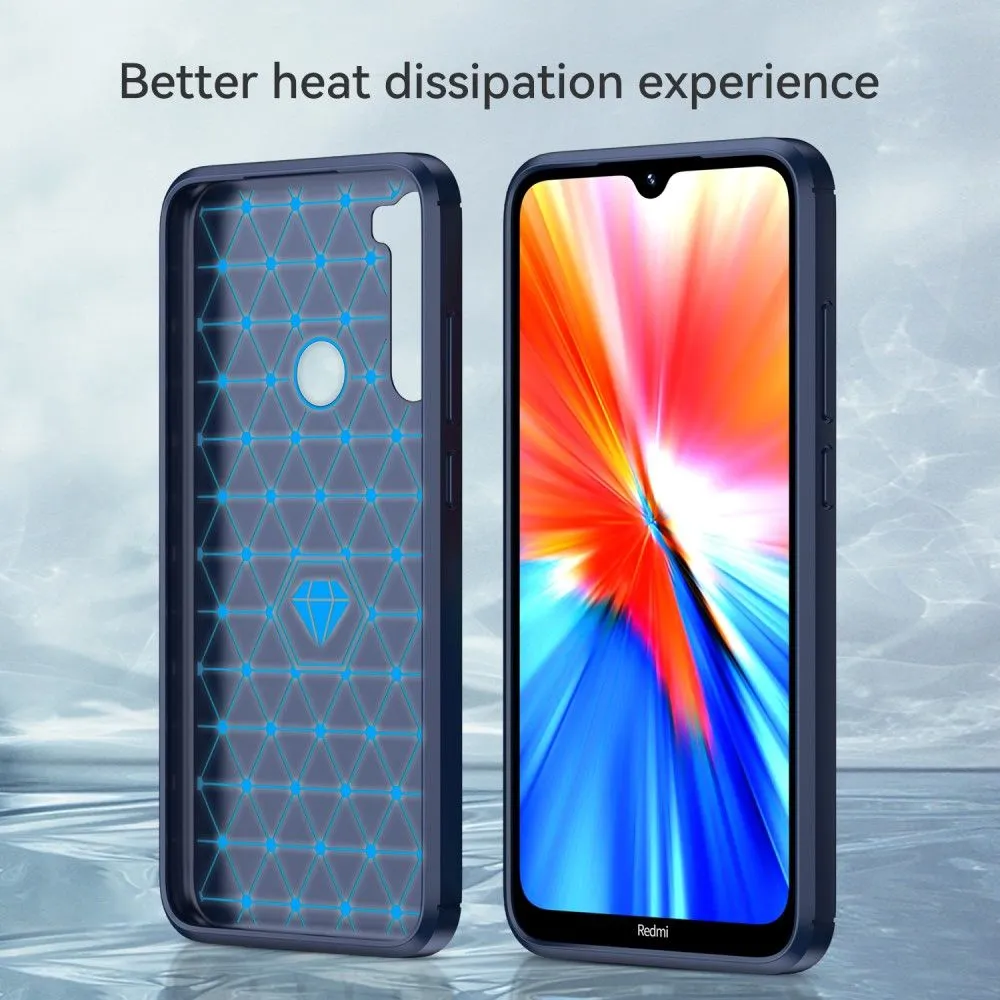 Carbon Flex case - Xiaomi Redmi Note 8 2021 / Note 8 - Blue