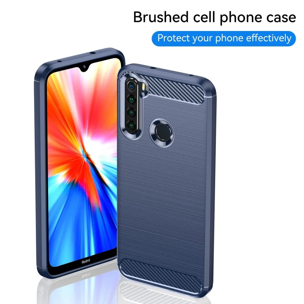 Carbon Flex case - Xiaomi Redmi Note 8 2021 / Note 8 - Blue