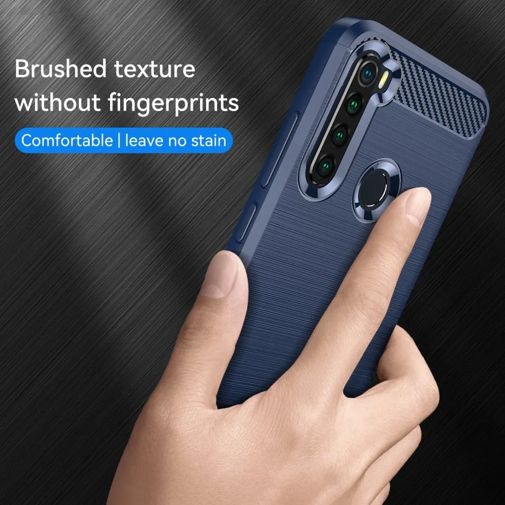 Carbon Flex case - Xiaomi Redmi Note 8 2021 / Note 8 - Blue