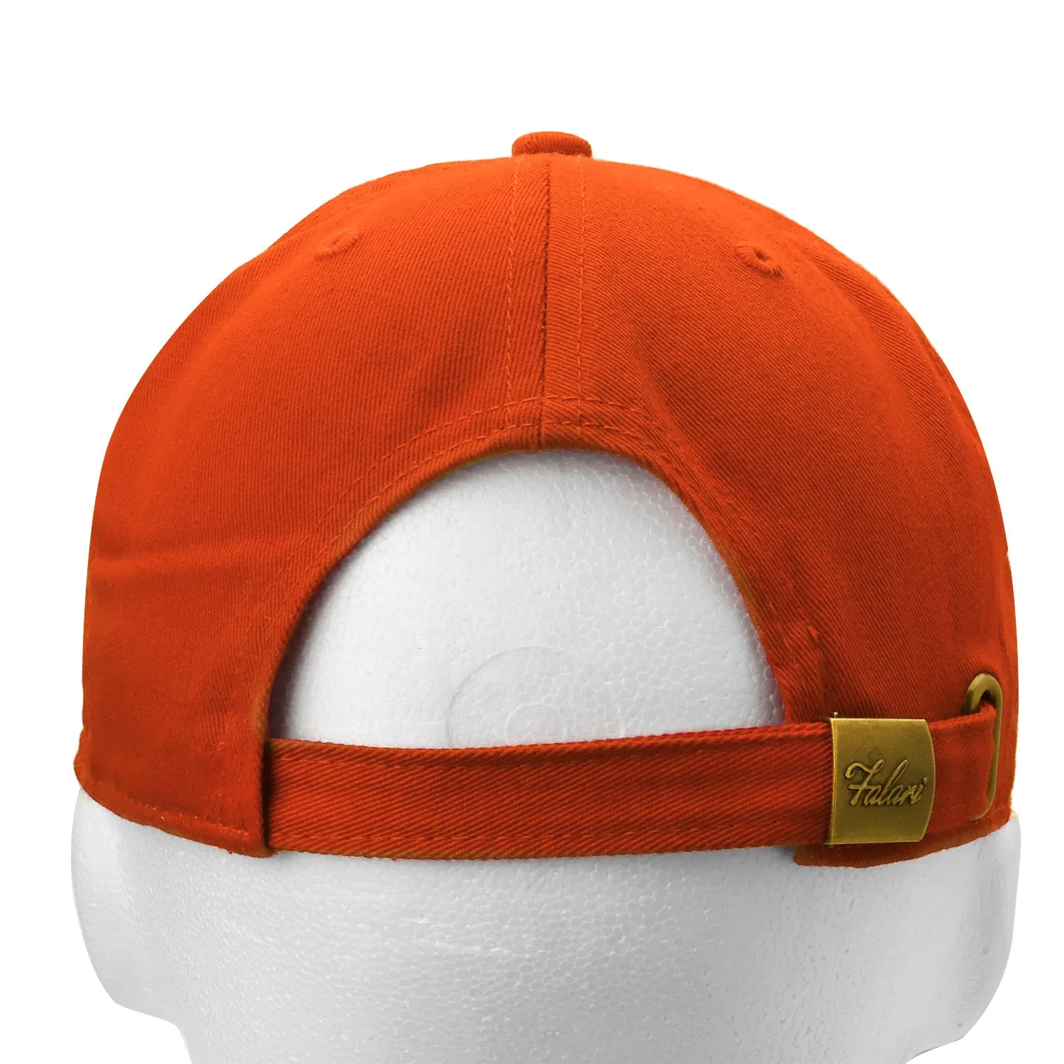 Classic Baseball Cap Soft Cotton Adjustable Size - Orange