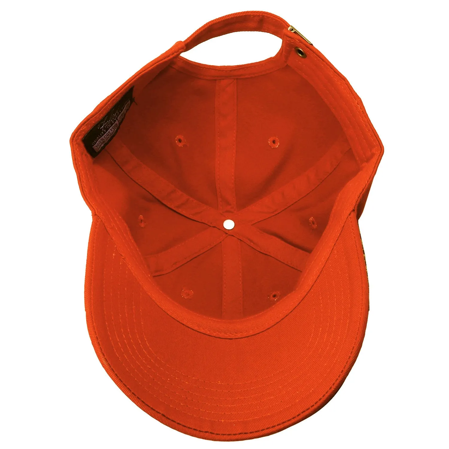 Classic Baseball Cap Soft Cotton Adjustable Size - Orange