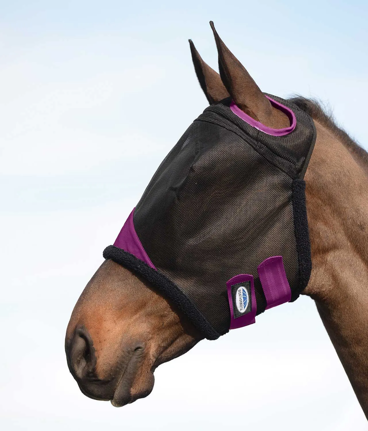 ComFITec Durable Mesh Fly Mask, Black/Purple