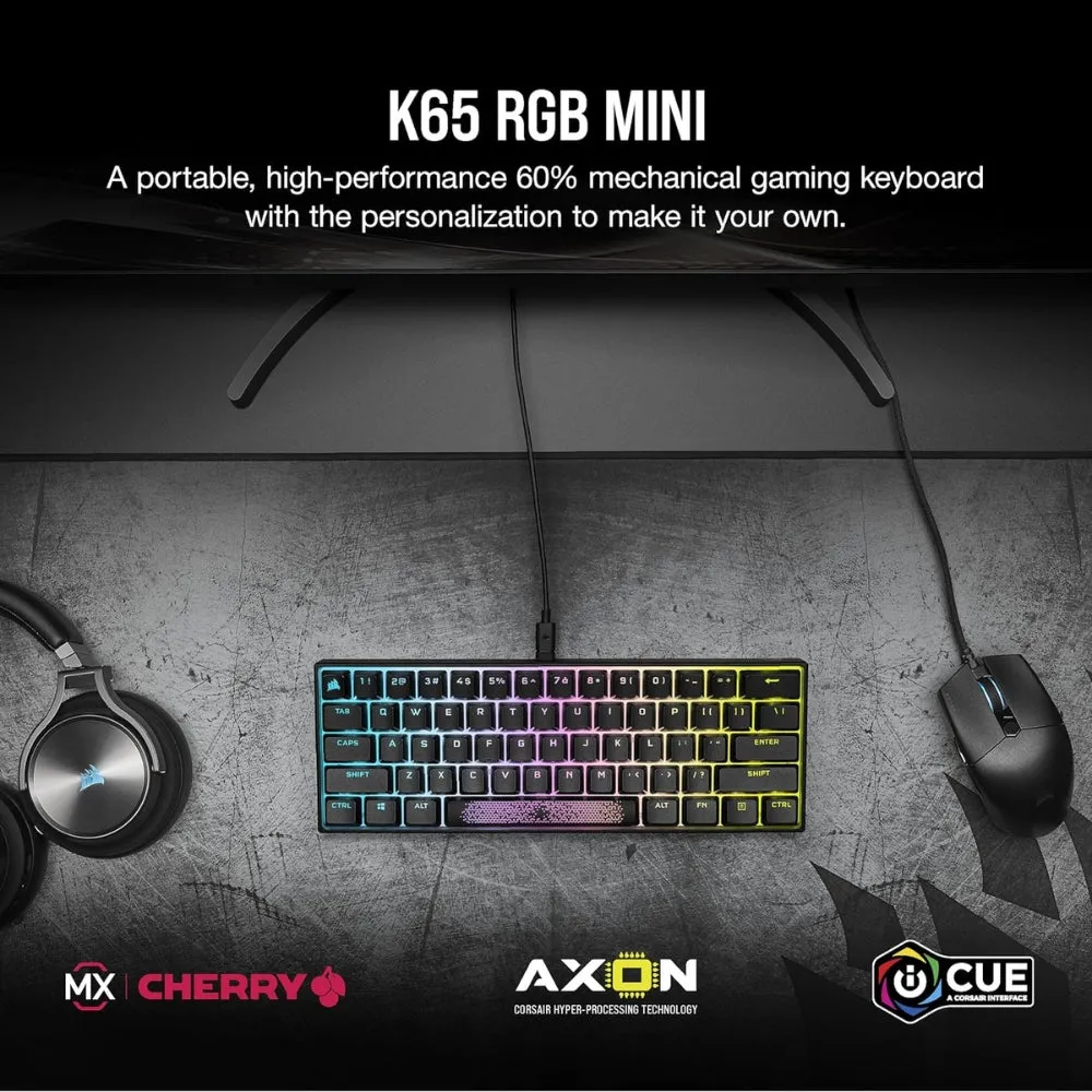 Corsair K65 RGB Mini 60% Mechanical Gaming Keyboard