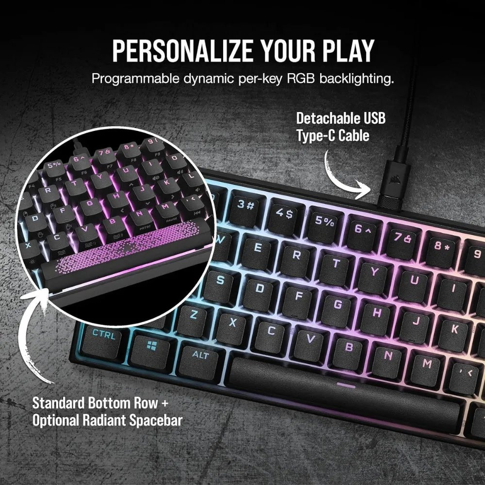 Corsair K65 RGB Mini 60% Mechanical Gaming Keyboard