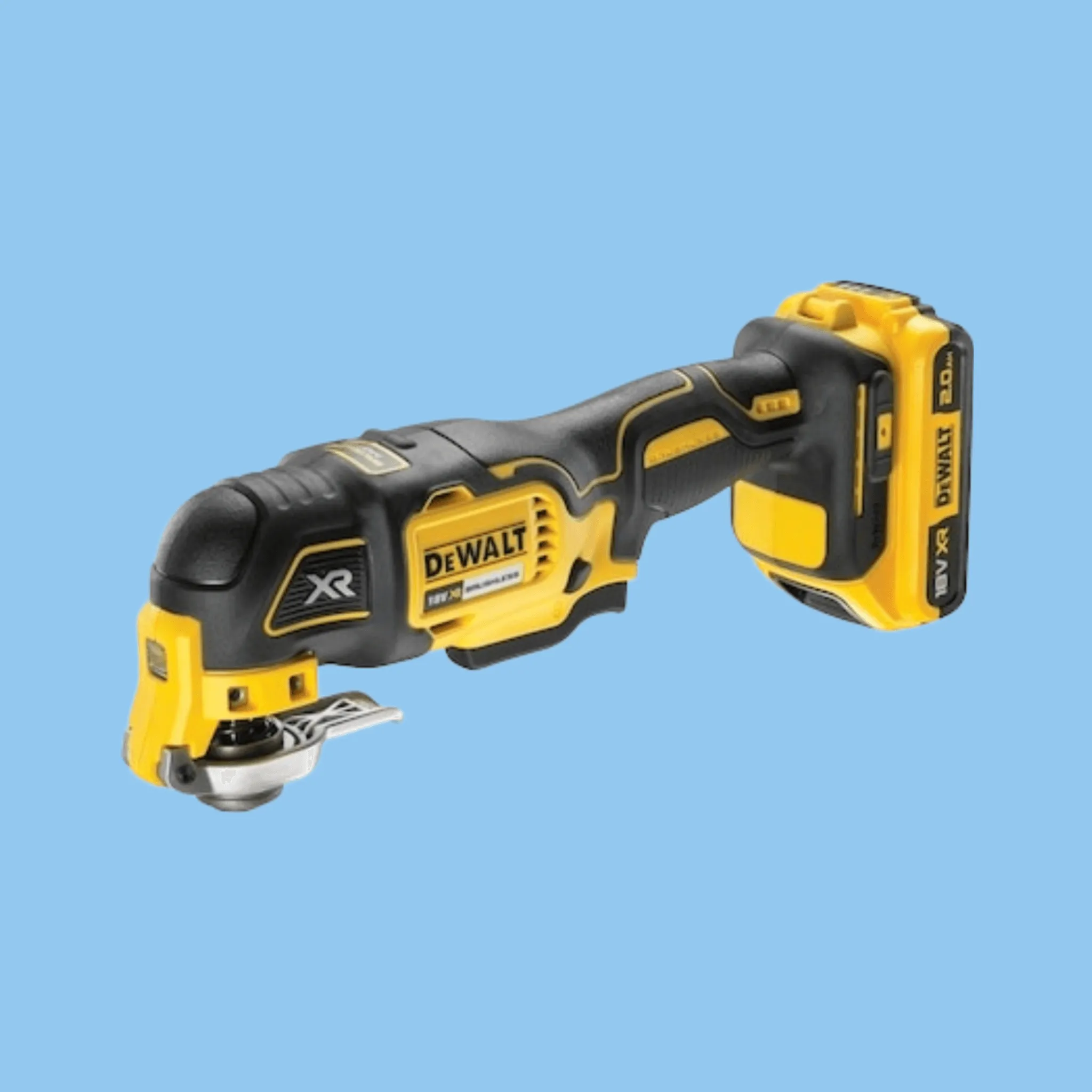 DeWalt DCS355D2-GB 18V XR Cordless Oscillating Tool - 2 X 2Ah Battery   Charger