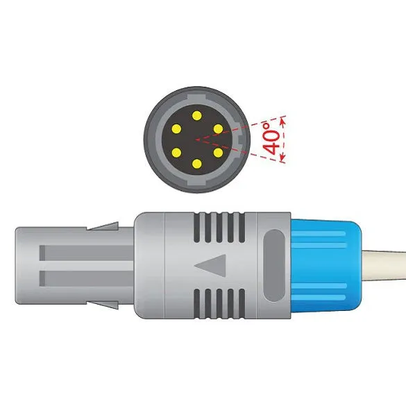 Direct-Connect Spo2 Sensor Probe, Finger-clip