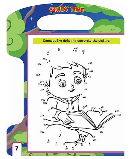 Dot to Dot Write and Wipe Book With Free Pen for Kids