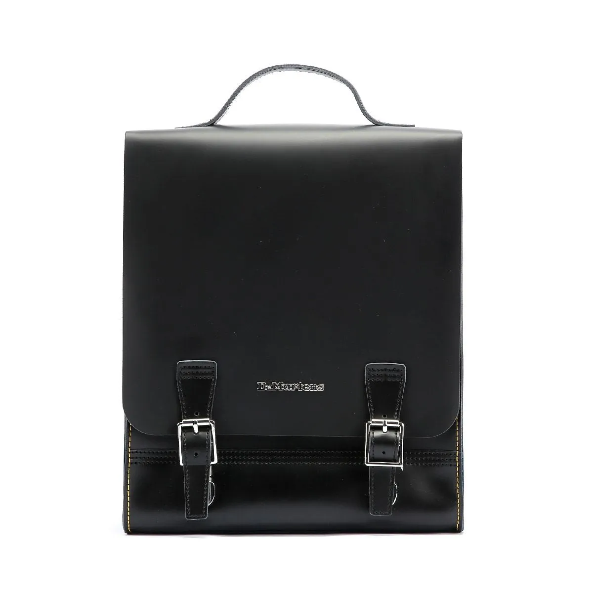 Dr. Martens Kiev Leather Black Box Laptop Backpack