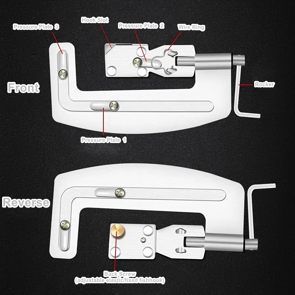 Effortlessly tie fishing knots with portable hooktier tool