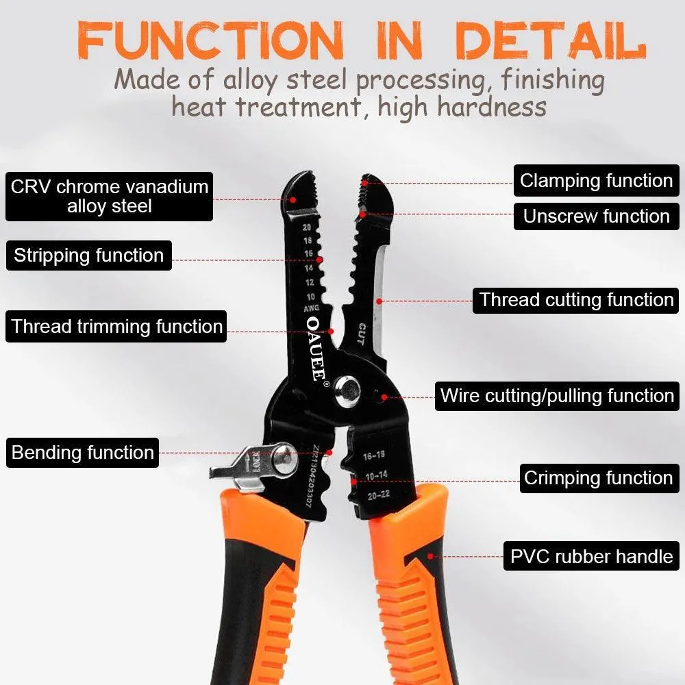 Electrician's Multi-Function Wire Pliers: Durable and Versatile Essential