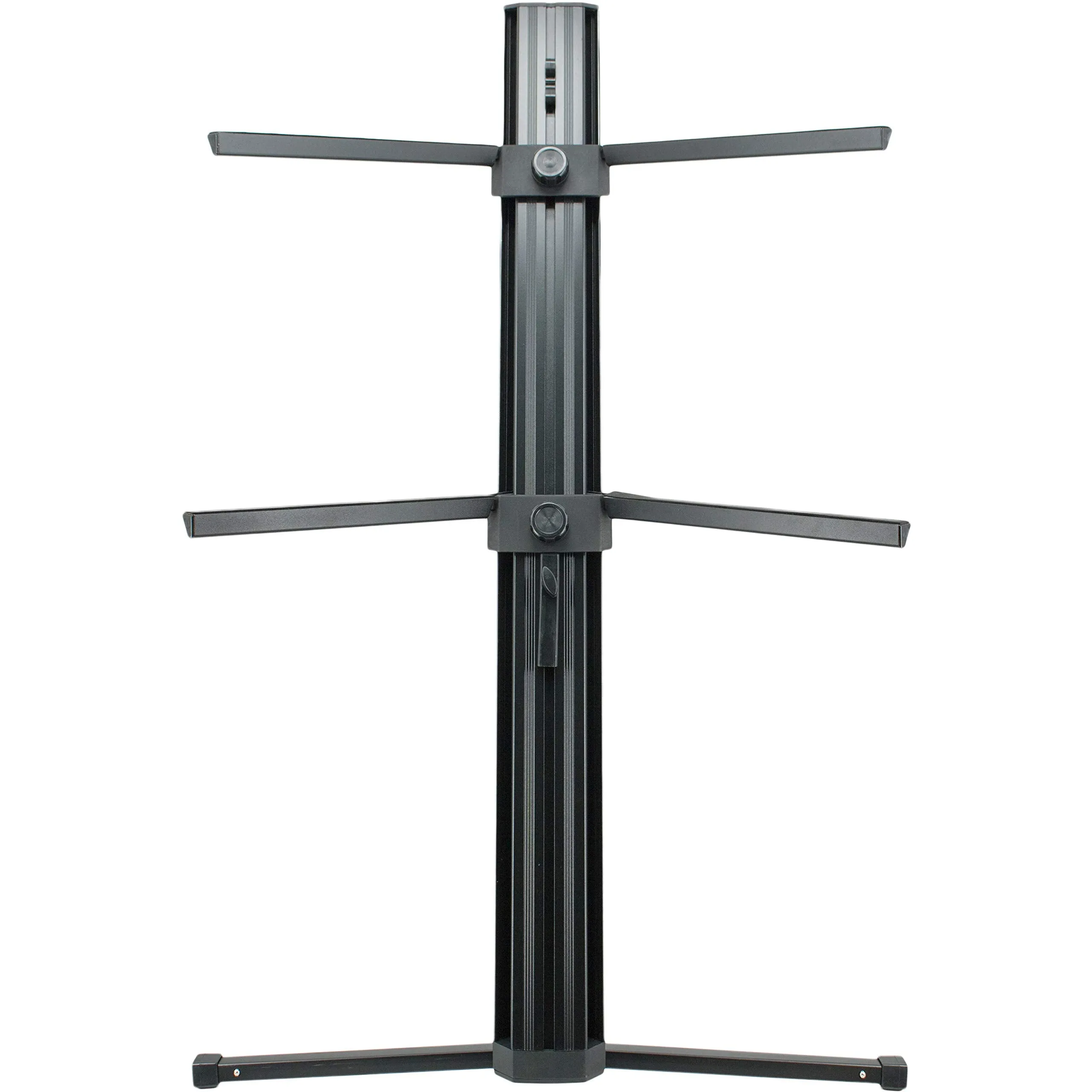 EMB Professional CKS508 Professional 2-Tier Column Keyboard Stand with 5/8" Mic Mount - Black