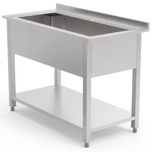 Empire Stainless Steel Extra Wide Single Pot Wash Catering Sink 1200mm - EMP-PW1200