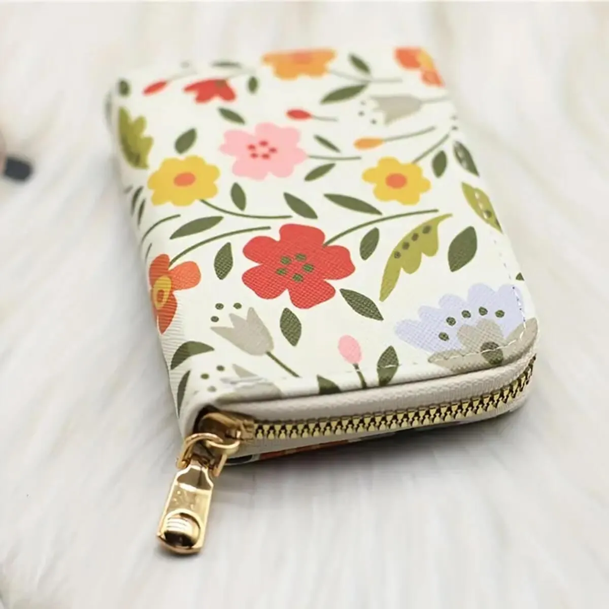 Flower Pattern Multi-Pocket Wallet