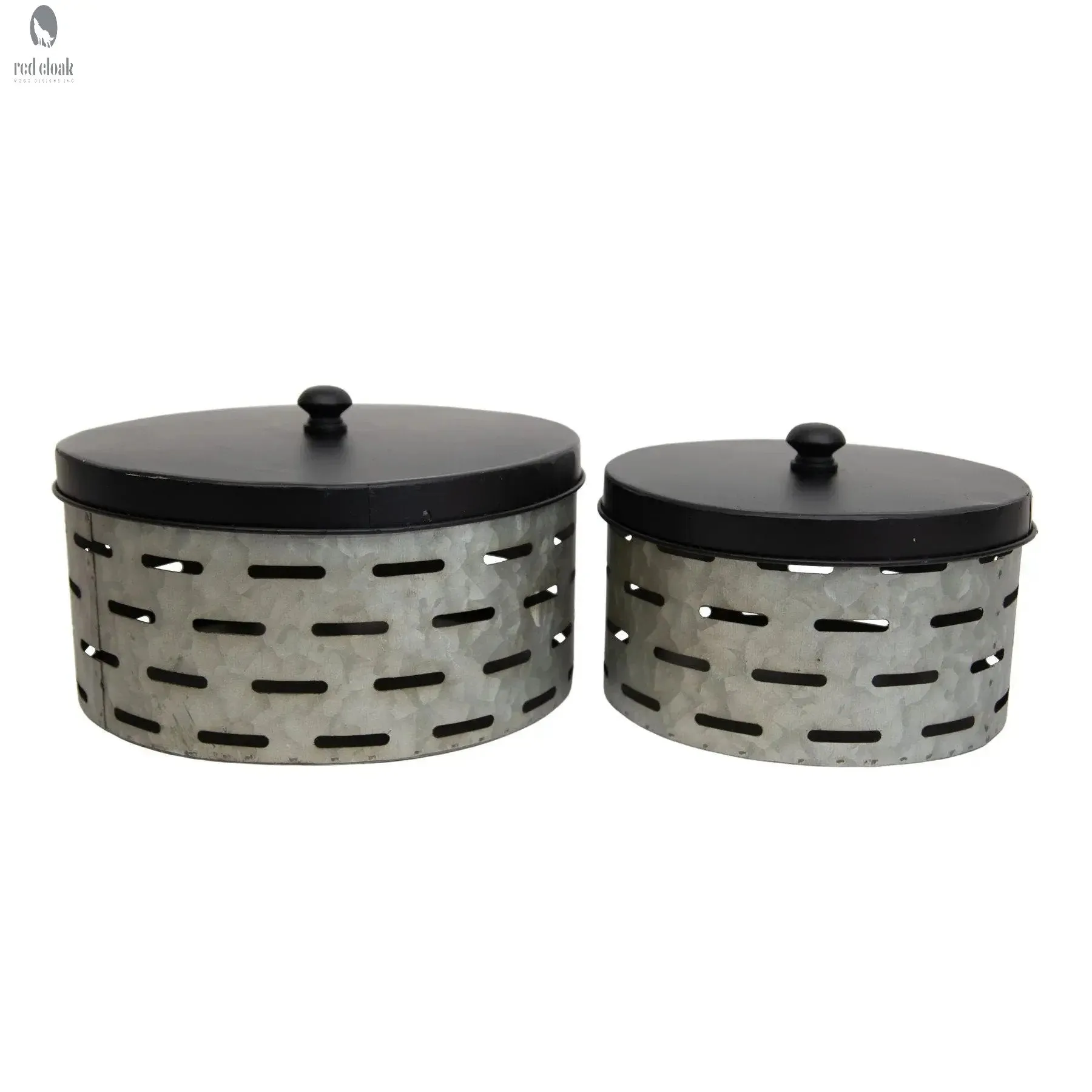 Galvanized Metal Cannister