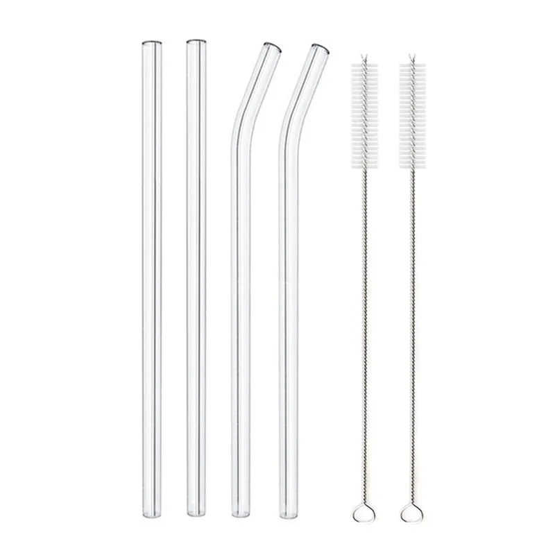 Glass Straws, Pearl Milk Tea Coarse Drinking Straws, Non-disposable Transparent Water Cups, Long Straws