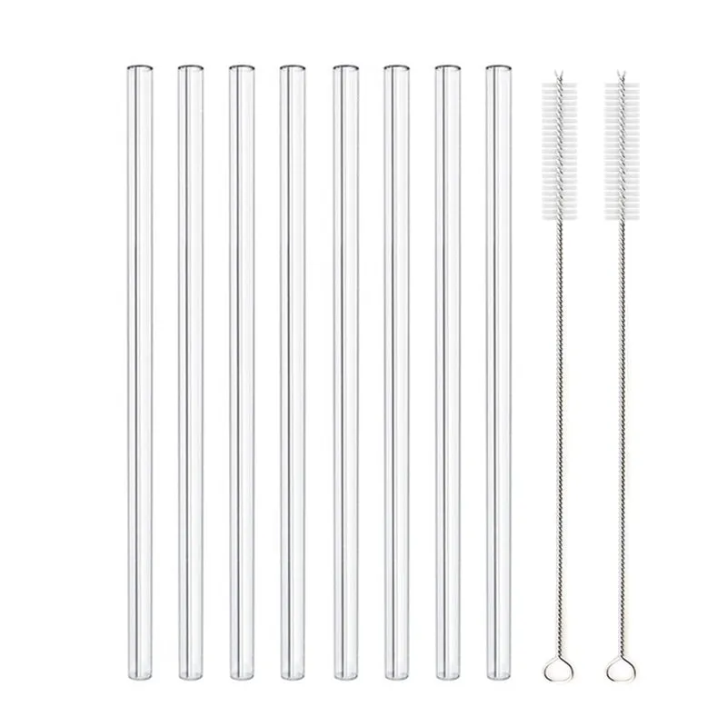 Glass Straws, Pearl Milk Tea Coarse Drinking Straws, Non-disposable Transparent Water Cups, Long Straws