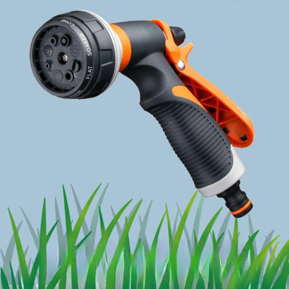 Heavy Duty Water Spray Gun with 8 Adjustable Watering Patterns