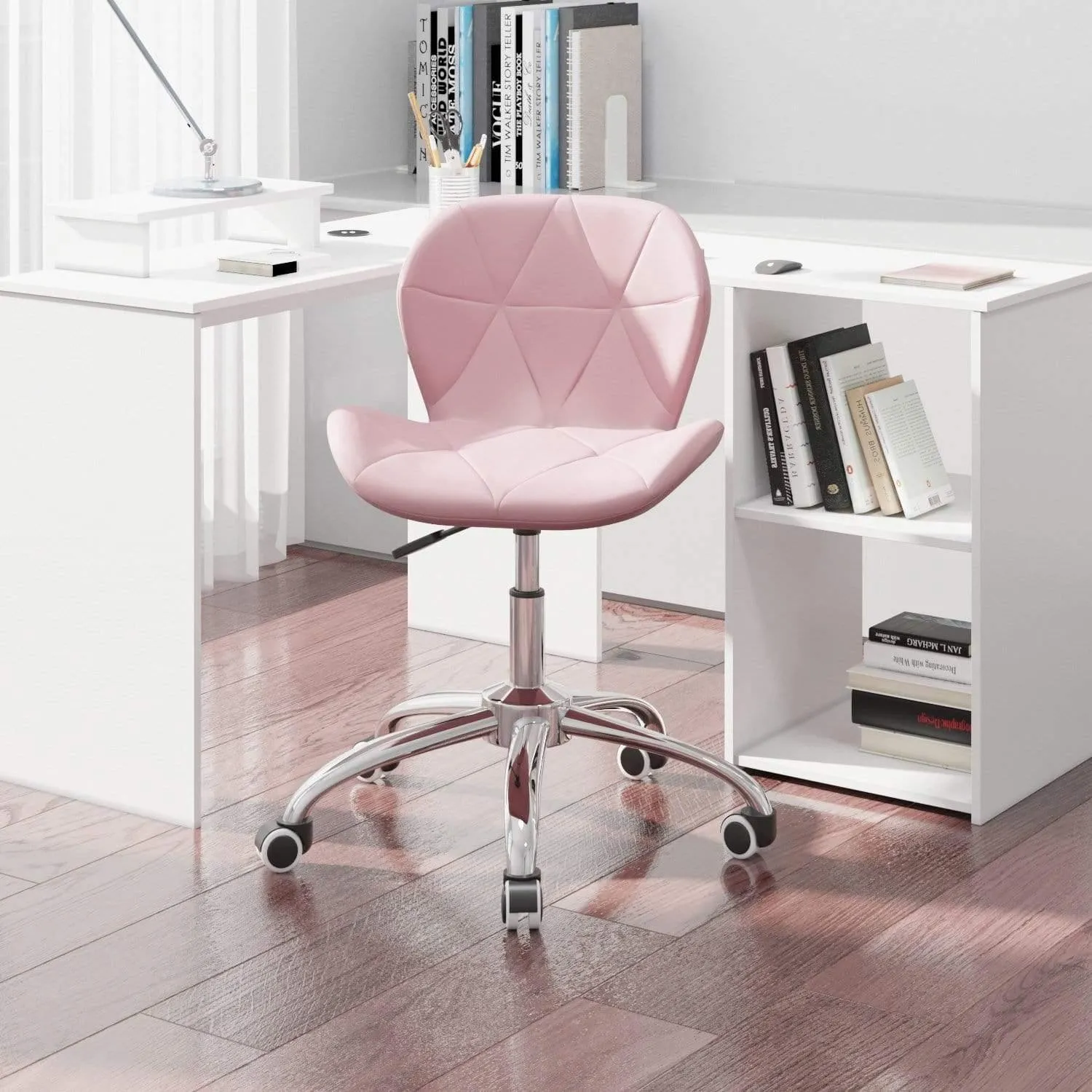 Joolihome Office Swivel Chair Adjustable Height PU Leather